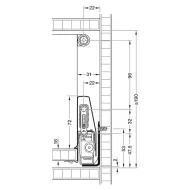 Paaukštinimai stalčiui Matrix Box P Plus apvalūs L500mm, balta