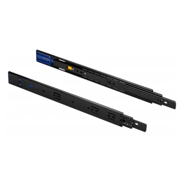 Ball bearing runners, L400mm, H45mm, full extension with soft close, black