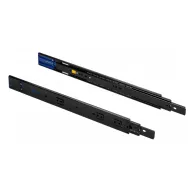 Ball bearing runners, L600mm, H45mm, full extension with soft close, black