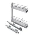 Krepšys CARGO šoninis No.15, dešinės pusės, P150mm, pilno ištraukimo su švelniu uždarymu/pritraukimu, Classic, pilka