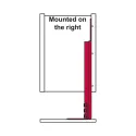 Pull-out No.15, for base unit, mounted on right, full extension with self-soft closing, 150mm, Style, chrome