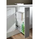 Krepšys CARGO šoninis No.15, su rankšluostine, dešinės pusės, P150mm, pilno ištraukimo su švelniu uždarymu/pritraukimu, Style, chromas