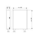 Pull-out No.15, with towel rails, for base unit, mounted on right, full extension with self-soft closing, 150mm, Style, chrome