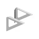 Laikiklis lentynai TRIANGLE 190x190mm, 25kg balta