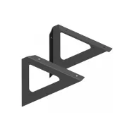 Laikiklis lentynai TRIANGLE 190x190mm, 25kg juoda