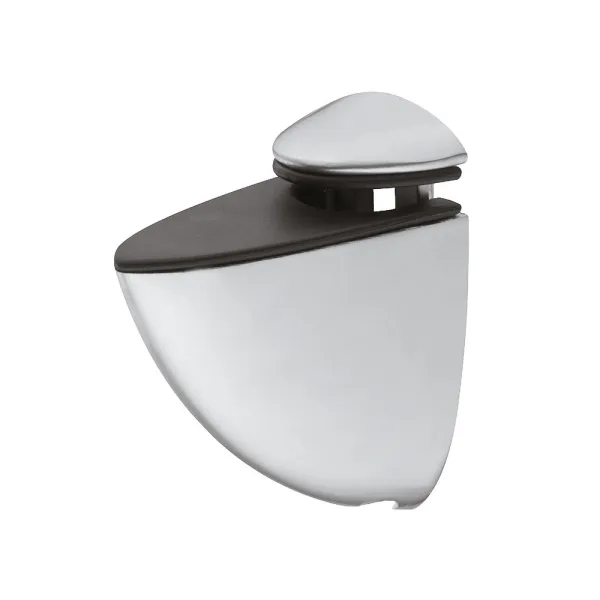 Shelf support with clamp, Design, for wood and glass