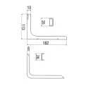 Shelf support L180mm beech
