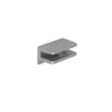 Glass shelf support, 5-6mm, matt chrome