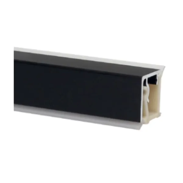 Backsplash aluminum 16.5x16.5mm L4200mm black