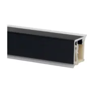Backsplash aluminum 16.5x16.5mm L4200mm black