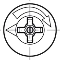 Connector housing, Ixconnect Minifix 15, for wood thickness from 18mm and above