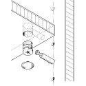 Ekscentrikas MINIFIX Ø15mm, H13,5mm, plokštės storis min. 18mm,