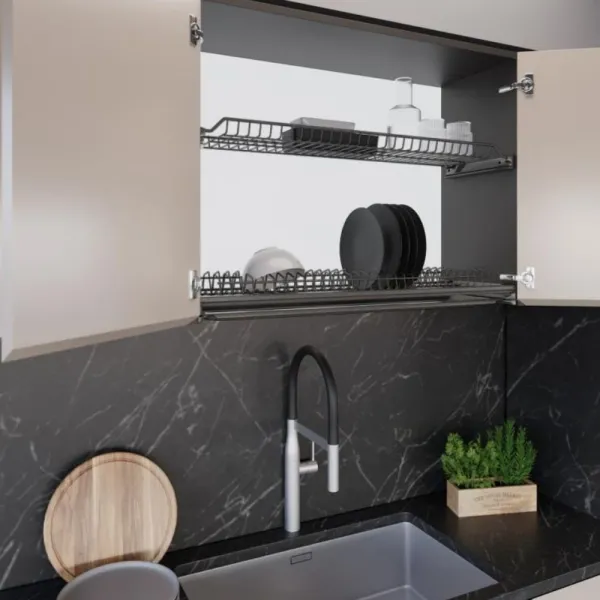 Dish rack 2-piece W600mm anthracite