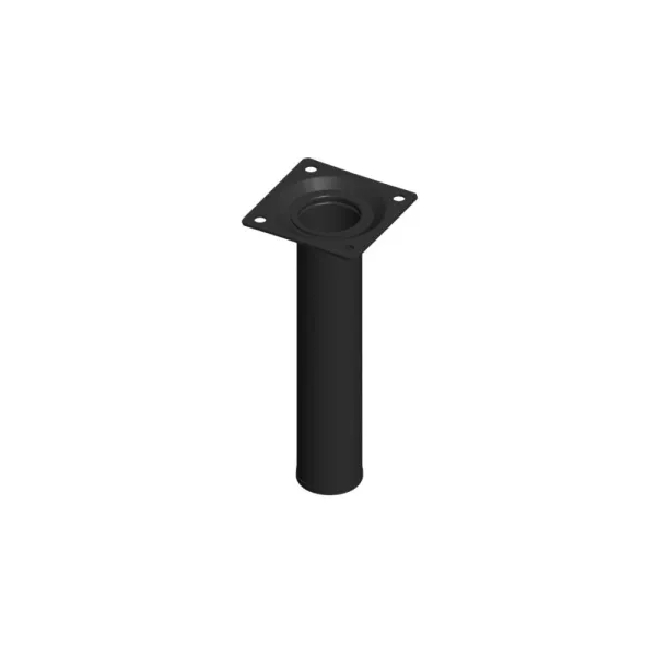 Kojelė apvali reguliuojama Ø30mm, H150mm, juoda M10