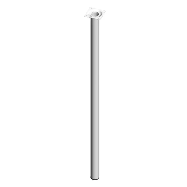 Koja stalui apvali reguliuojama Ø30mm, H700mm, balta M10