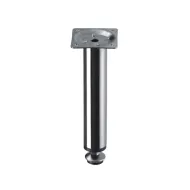 Furniture foot, metal H150mm chrome