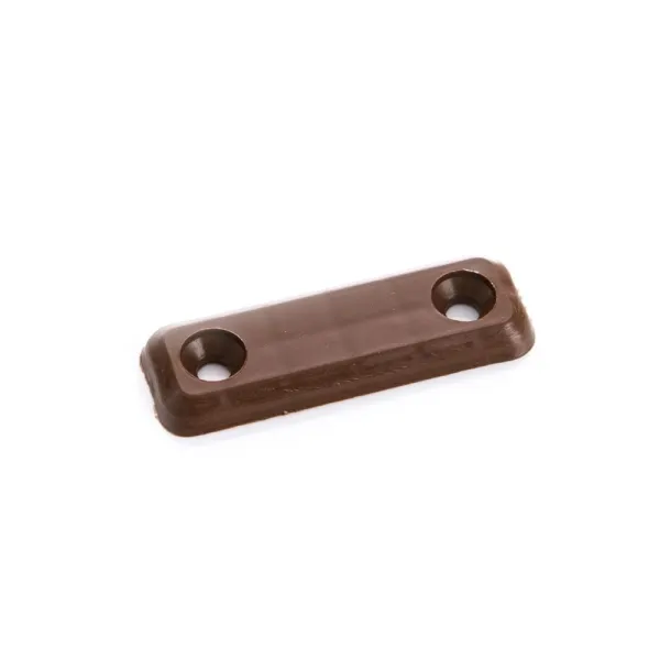 Bumper, for screw fixing, 48x15mm brown