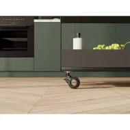 Furniture castor STRADA, Ø60mm, black, with brake