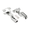SOLID PRO hinge, inset door, screw-type arm regulation, w/out euro screws, nickel