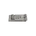 Mounting plate Metalla 310, Clip, H0mm, with Euro screws, nickel