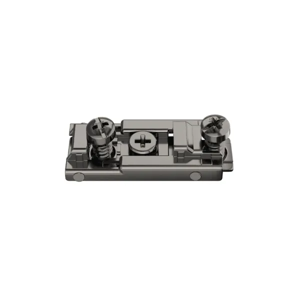 Plokštelė tiesi Metalla 310, Clip, H0mm, su euro varžtais, juoda