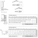 Concealed hinge Universal, 110°, full overlay mounting, for glass and mirror doors, nickel
