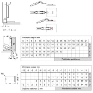 Concealed hinge Universal, 110°, full overlay mounting, for glass and mirror doors, nickel