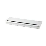 Cable grommet 300x120x28mm aluminum ABS with brush white