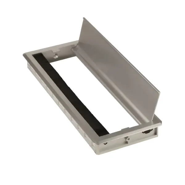 Cable grommet 300x120x28mm aluminum ABS matt chrome