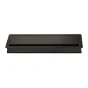 Lizdas laidams 300x120x28mm, aliuminis su šepetėliu juoda