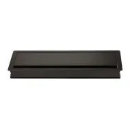 Lizdas laidams 300x120x28mm, aliuminis su šepetėliu juoda