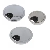 Lizdas laidams Ø60x13mm, su šepetėliu balta
