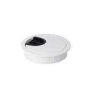 Lizdas laidams Ø60x13mm, su šepetėliu balta