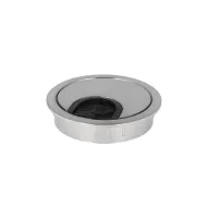 Cable grommet Ø60x13mm with brush stainless steel