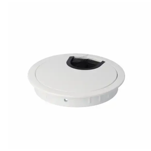Cable grommet Ø80x13mm with brush white