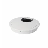 Cable grommet Ø80x13mm with brush white