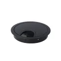 Lizdas laidams Ø80x13mm, su šepetėliu juoda