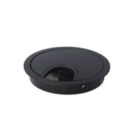 Cable grommet Ø80x13mm with brush black