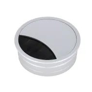 Lizdas laidams Ø60x22mm, aliuminis su šepetėliu aliuminis