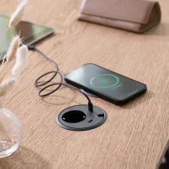 Power distributing unit POWER DOT 1x250V, 2xUSB-C connections, 1 cable through, cable L1500mm, black