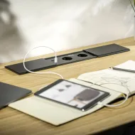 Rozečių blokas PRESTINO 2xSchuko, USB-A+C kroviklis, 1xRJ45, 1xHDMI, pilka