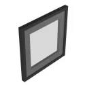 Frame profile 04N, L3500mm, aluminium anodized, black