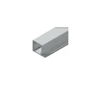 Aluminium profile 2147, with handle, L3000mm, aluminium, brown metal grey
