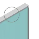Frame profile 2147, L3000mm, aluminium, brown metal grey