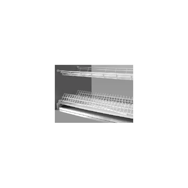 Dish rack with aluminum frame W900mm white