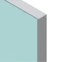 Profilis rėmeliui 2368, klijuojamam stiklui, L3000mm, aliuminis, tamsiai ruda metallic