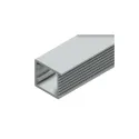 Profilis rėmeliui 2368, klijuojamam stiklui, L3000mm, aliuminis, tamsiai ruda metallic