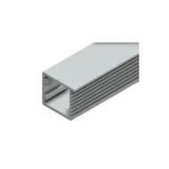 Frame profile 2368, for gluing, L3000mm, aluminium, brown metal grey