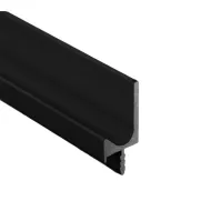 Profilis aliuminis rankenėlei įfrezuojamas L3500mm, juoda