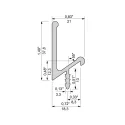 Profilis aliuminis rankenėlei L3500mm